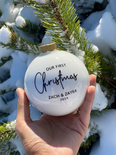 etsy our first christmas ornament|our first christmas ornament personalized.